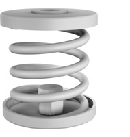 Anti-Vibration Spring Mounts - Isotop Type MSN Spring Element Galvanised